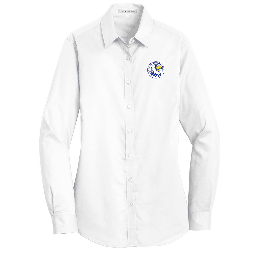Port Authority® Women's SuperPro™ Twill Shirt (Charter School)