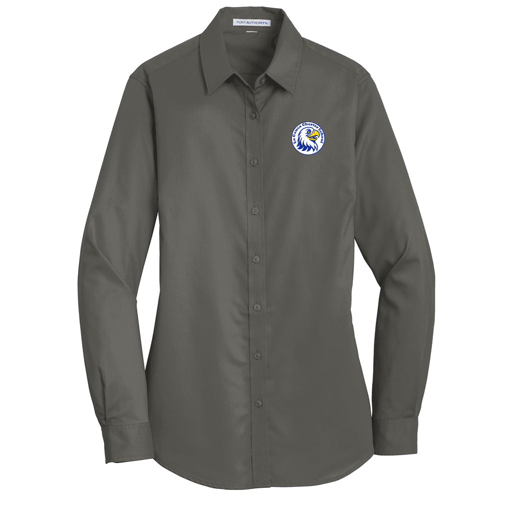 Port Authority® Women's SuperPro™ Twill Shirt (Charter School)