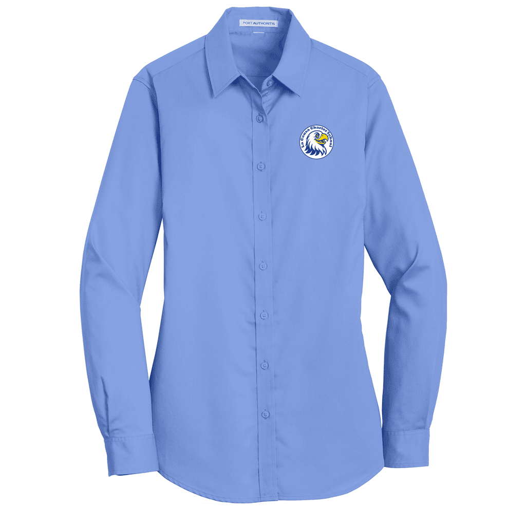 Port Authority® Women's SuperPro™ Twill Shirt (Charter School)