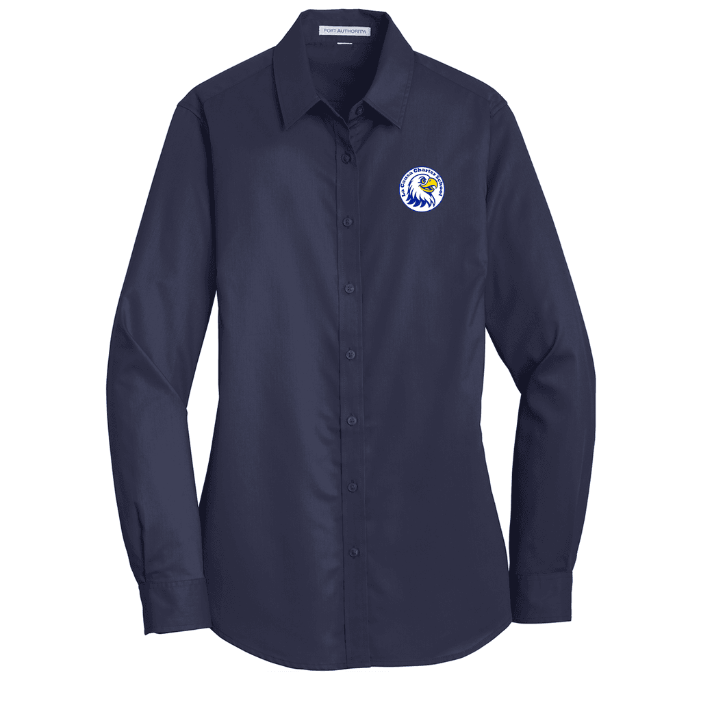 Port Authority® Women's SuperPro™ Twill Shirt (Charter School)