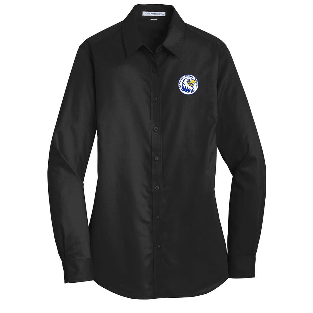 Port Authority® Women's SuperPro™ Twill Shirt (Charter School)