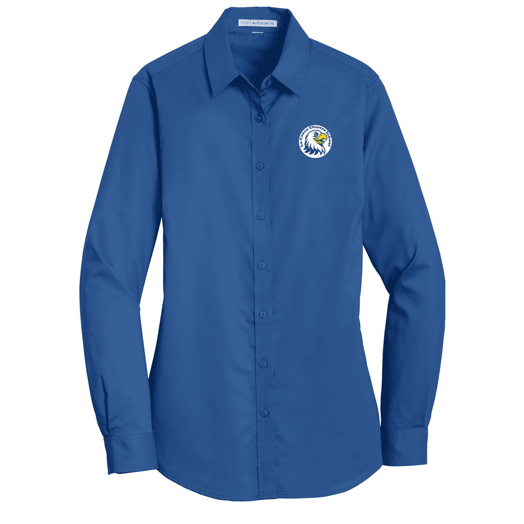 Port Authority® Women's SuperPro™ Twill Shirt (Charter School)